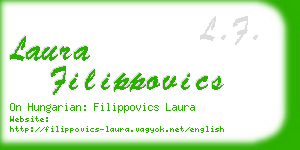laura filippovics business card
